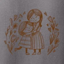 Matka a dcéra v objatí