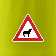 Dopravná značka - Pozor vlk