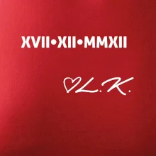 Dátum výročia a iniciály