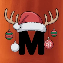 Vianočné rodinné tričká - písmeno a čiapka