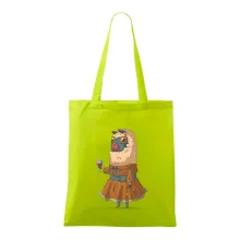 Alpaka s vínom žena