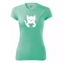 Mačka drží srdce Mačka drží srdce