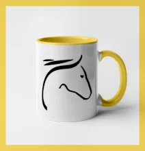 Kôň - hlava silueta