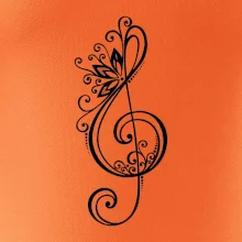 Husľový kľúč kvety