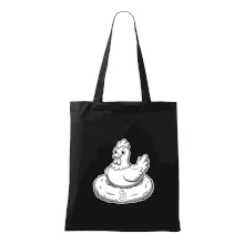 Kurča sediace na bitcoinovom hniezde