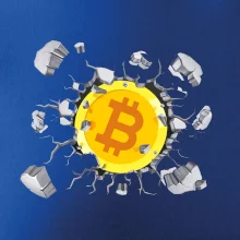 Bitcoin v tričku Bitcoin v tričku