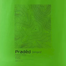 Praděd - vrstevnice v obdĺžniku