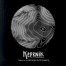 Keprník - vrstevnice v kruhu