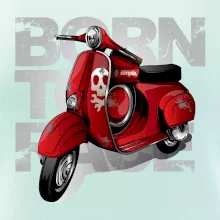 Scooter born to ride red