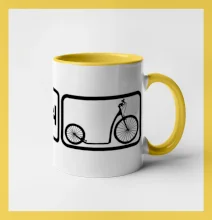 Eat sleep kolobežka veľké a malé koleso