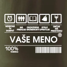 Vaše meno - čiarový kód