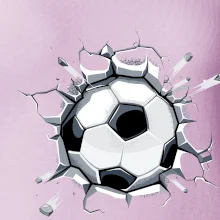 Futbalová lopta v triku Futbalová lopta v triku