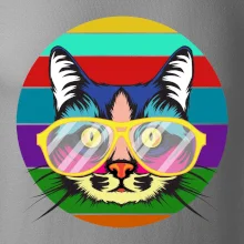 Mačka pri farebnom západe