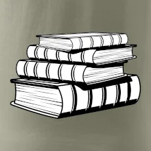 Knihy čiernobiele na sebe