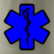 Rescue - Hviezda na prsníku + nápis na chrbte Rescue - Hviezda na prsníku + nápis na chrbte