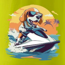 Bígel na vodnom skútri