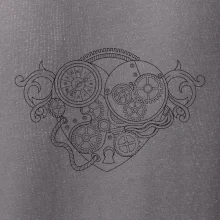 Steampunk srdce kreslené Steampunk srdce kreslené