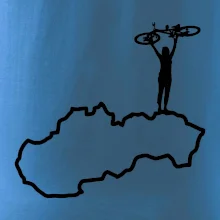 Mapa Slovenska - cyklista