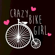 Crazy bike girl