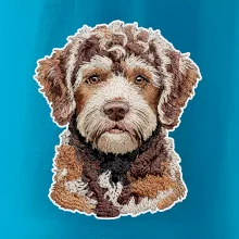 Lagotto romagnolo vyšívaná hlava na prsníku