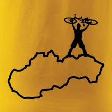Mapa Slovenska - cyklista