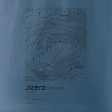 Jizera - vrstevnice v obdĺžniku