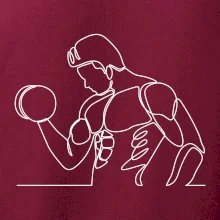 Fitness muž jedným ťahom