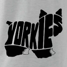 Yorkšírský teriér - Yorkie - Nápis v tele Yorkšírský teriér - Yorkie - Nápis v tele
