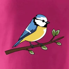 Sýkorka modrinka na vetve