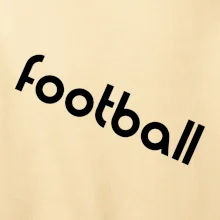FOOTBALL nápis šikmo