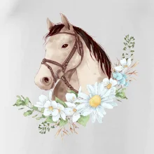 Hlava koňa a venček z margaréty