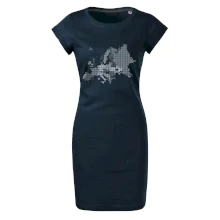 Mapa Európy - srdce v Ukrajine