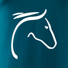 Kôň - hlava silueta