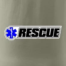 Záchranár rescue kríž modrý