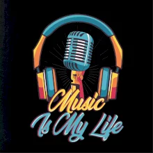 Music is my life slúchadlá