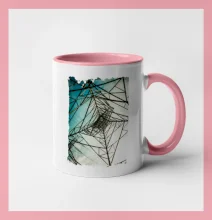 Farebné nebo - stožiare vysokého napätia