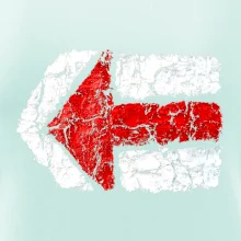 Párová turistická značka  červená