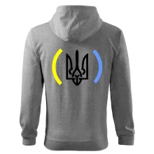 Ukrajina trojzubec s farbami Ukrajina trojzubec s farbami