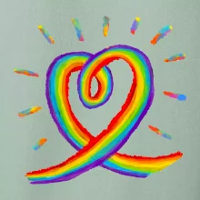 Srdce pride dúha kreslená Srdce pride dúha kreslená