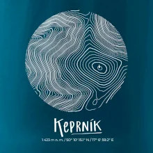 Keprník - vrstevnice v kruhu