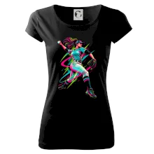 Baseballová nadhazovačka neonový pop art