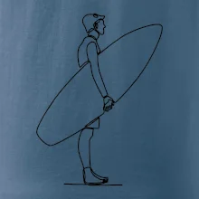 Surfer stojaci jedným ťahom Surfer stojaci jedným ťahom