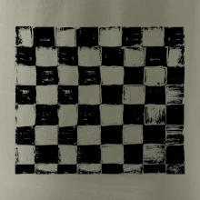 Šachovnica čierna kreslená