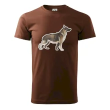 Nemecký ovčiak - hnedý kreslený