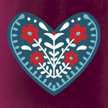 Folklór - srdce modré plné