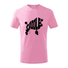 Pudel - nápis v tele