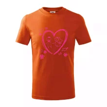 Svadba - kreslené srdce