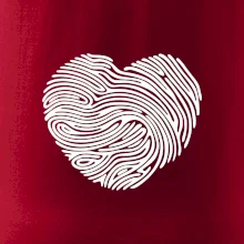 Odtlačok prsta srdce Odtlačok prsta srdce