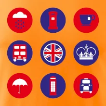 Anglicko symboly v kruhoch