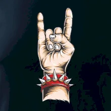 Rocková ruka s náramkom Rocková ruka s náramkom